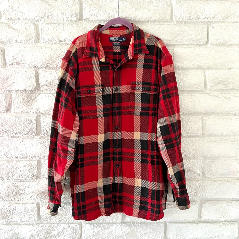 Ralph Lauren Flannel Button Down Casual Shirt